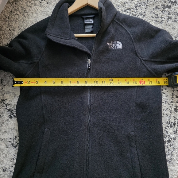 The North Face Zip Up Fleece Jacket Womens Size S Black Embroidered Logo - Picture 6 of 9